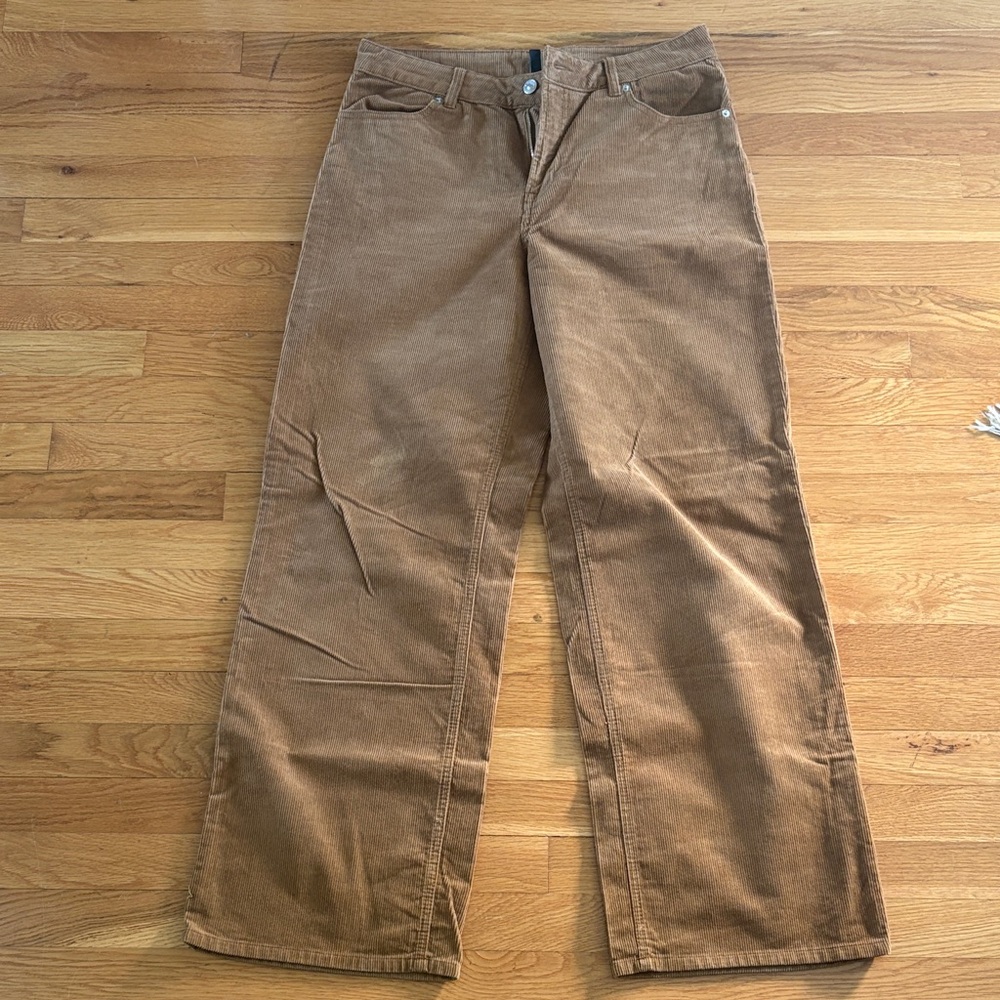H&M Chestnut Corduroy Wide Leg Pants